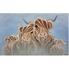 Fa-moo-ly Together In The Mist by Jennifer Hogwood